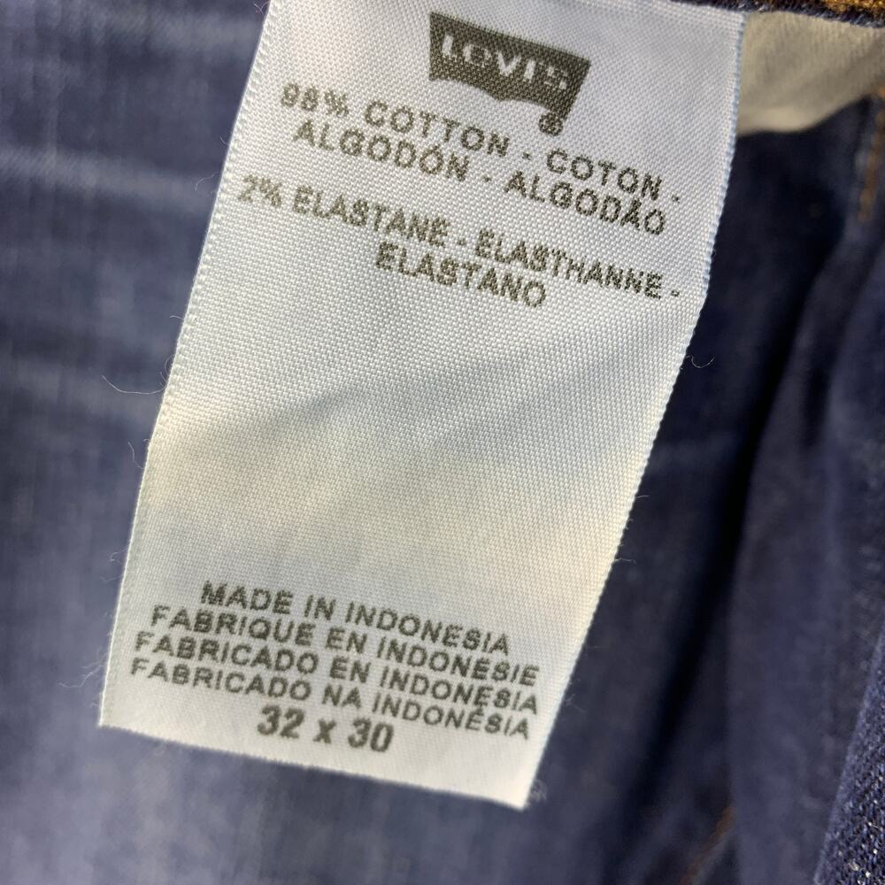 Levi's Slight Curve Skinny Boot Jeans Womens Size 32 X 30 Medium Wash Low Rise - Picture 7 of 7